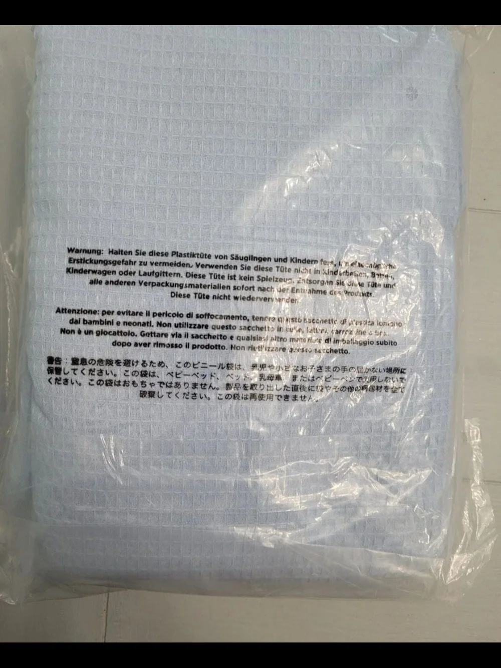 Mdesign Fabric Shower Curtain with Waffle Weave